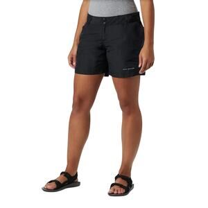Columbia Women's Coral Point II 6" Short UPF 30 Sun Protection Black Shorts XL